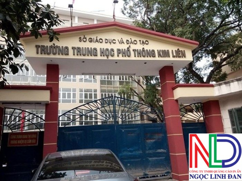 Chữ nổi mica – Giải pháp tạo điểm nhấn cho bảng hiệu trường học