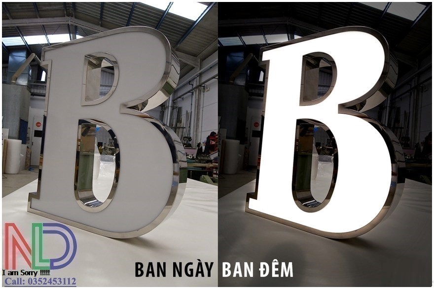 Quảng cáo quán ăn và nhà hàng ấn tượng với chữ nổi mica