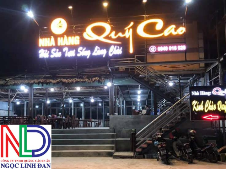 Tăng doanh thu với bảng hiệu đèn LED nổi bật dành cho quán nhậu, nhà hàng đêm