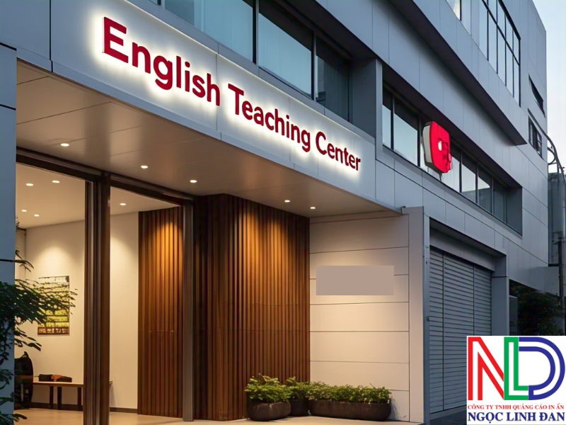 Trung tâm Anh ngữ nên chọn bảng hiệu đèn led hay chữ nổi mica để thu hút học viên?