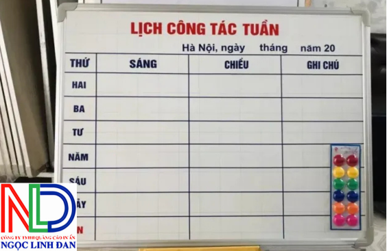Bảng biểu khung viền nhôm
