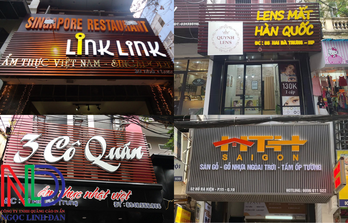 Thiết kế thi công bảng hiệu khung lưới