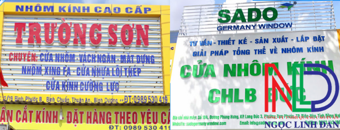 Thiết kế thi công bảng hiệu khung lưới