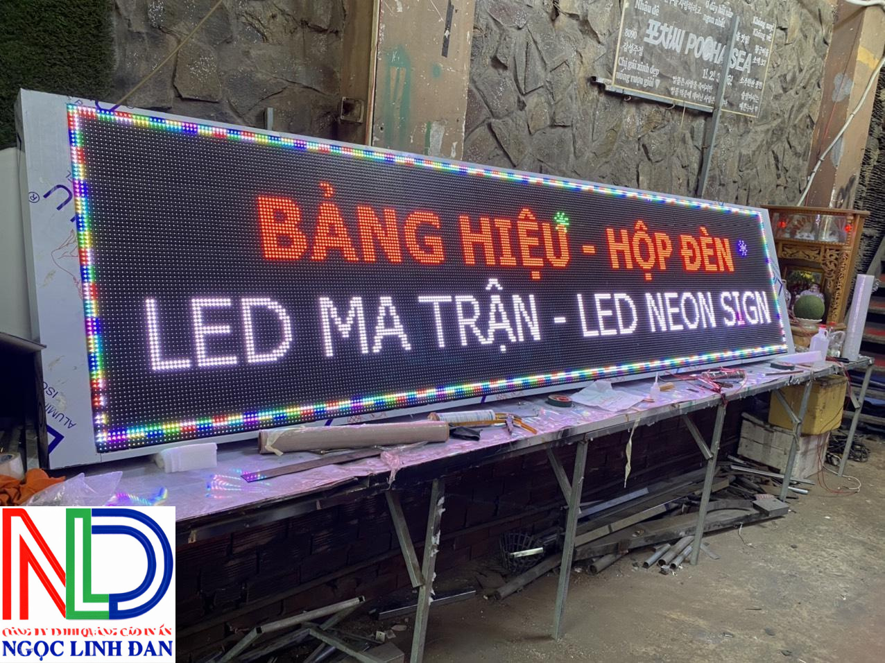 Thiết Kế Thi Công Bảng Hiệu Đèn LED Cho Tết 2025