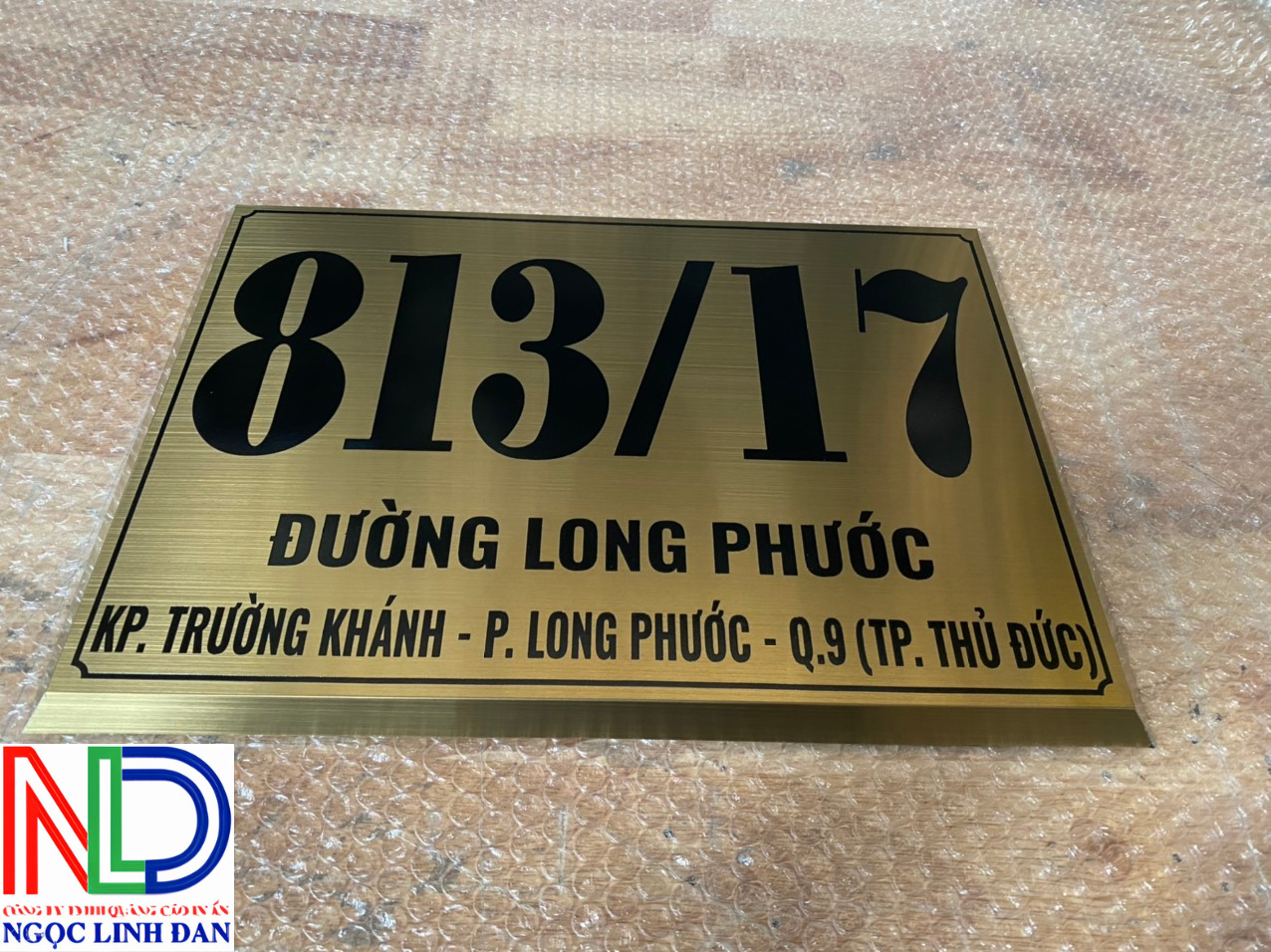 bảng số nhà inox