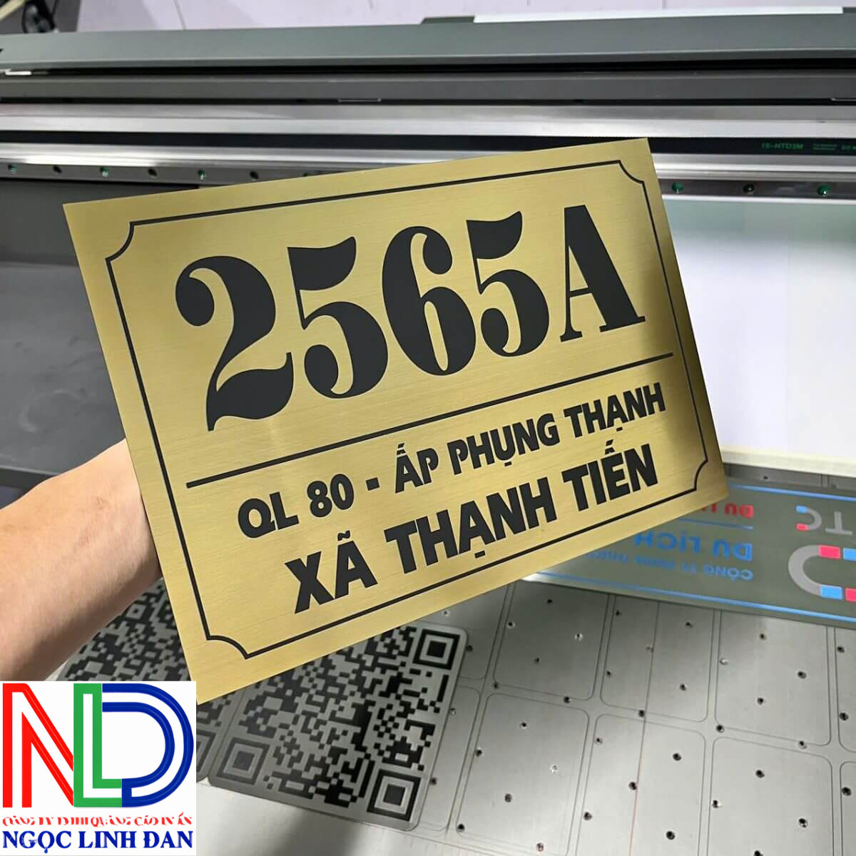 bảng số nhà inox