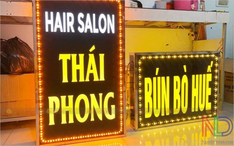 Hộp đèn led tô điểm không gian quán cafe và nhà hàng