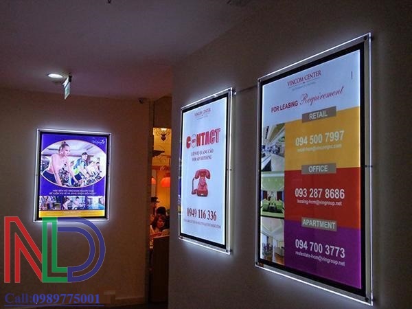 Tăng doanh thu cho siêu thị bằng hộp đèn quảng cáo ấn tượng