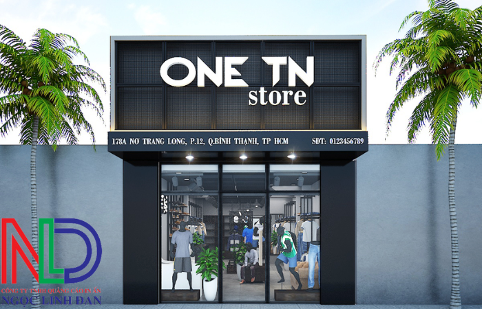 Thiết kế thi công bảng hiệu khung lưới