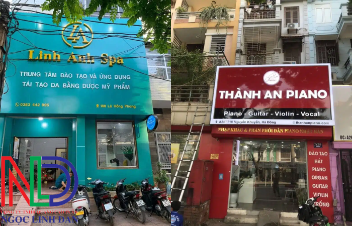 Thiết kế thi công bảng hiệu khung lưới