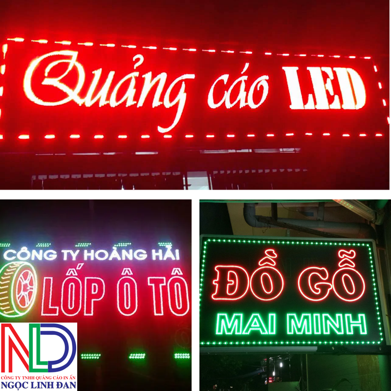 Thiết kế thi công bảng hiệu đèn led