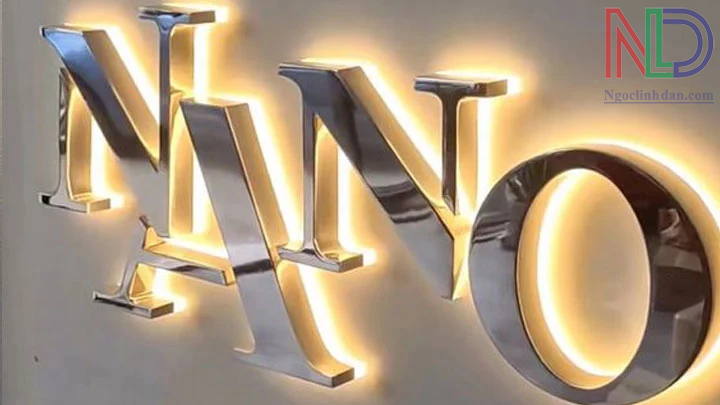 Thiết kế thi công chữ Inox trắng bóng