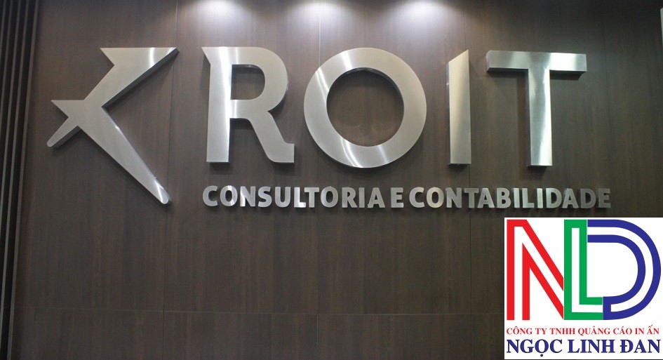 Thiết kế thi công chữ Inox trắng mờ