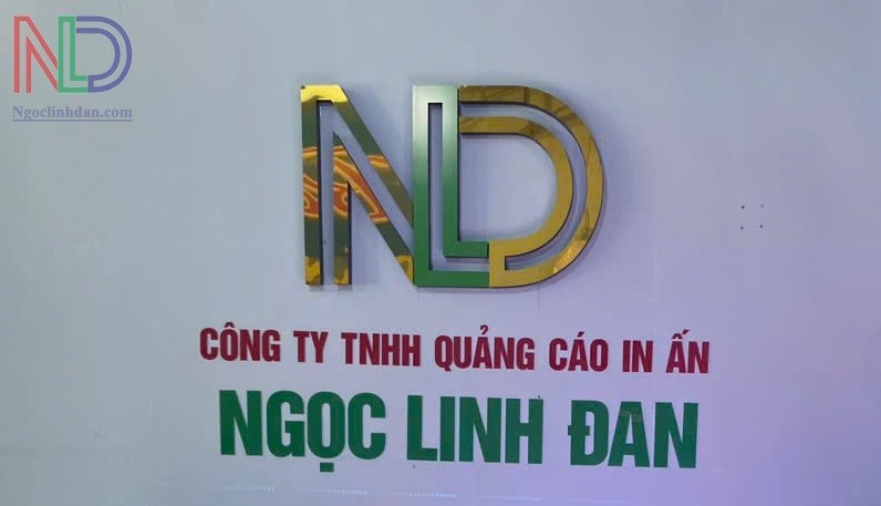 Thiết kế thi công chữ Inox vàng bóng