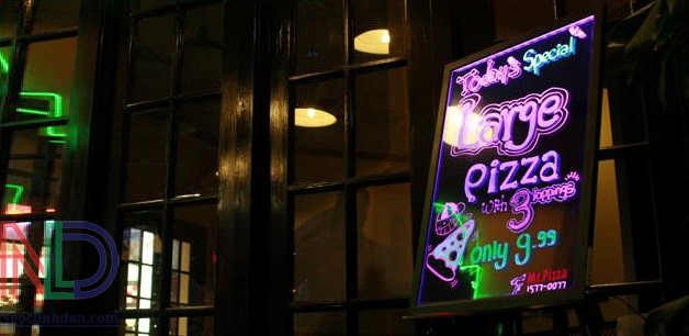 Tổng hợp Các Mẫu Bảng Led Huỳnh Quang Viết Tay