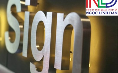 Thi công chữ nổi quảng cáo cho cửa hàng thời trang